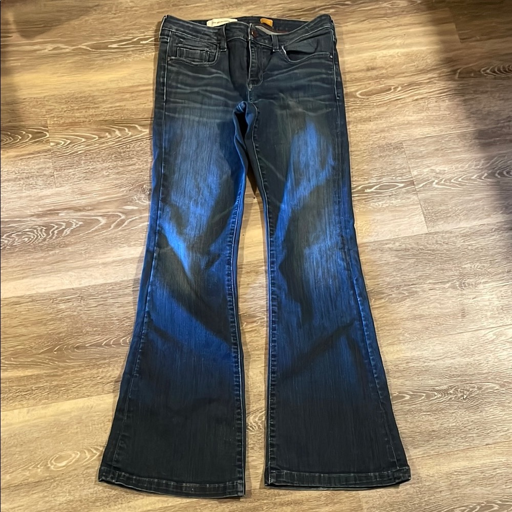Women's Pilcro Blue Flared Jeans